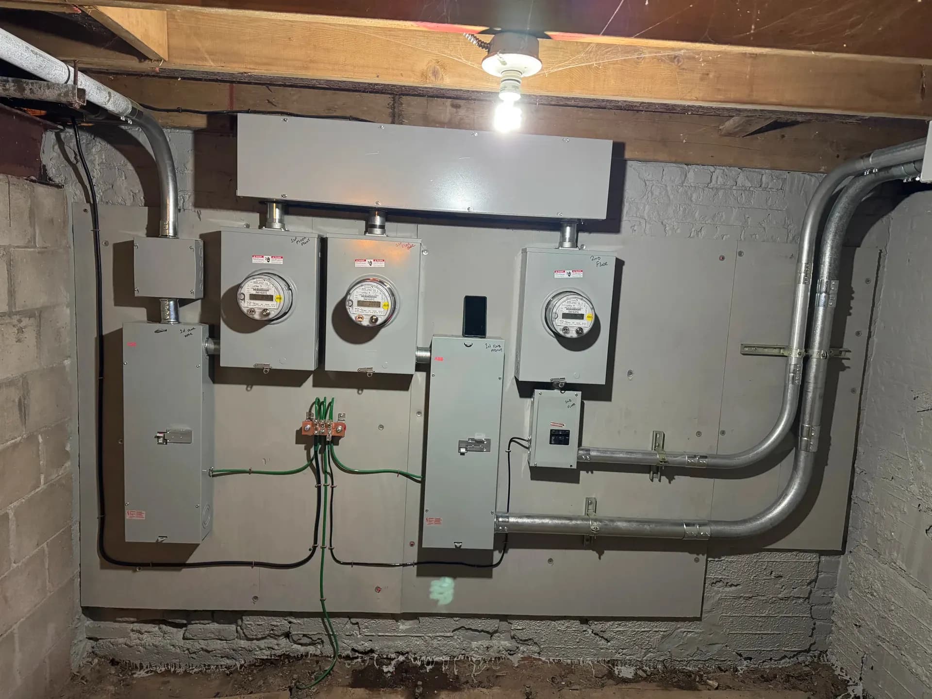 Finished commercial panel upgrade