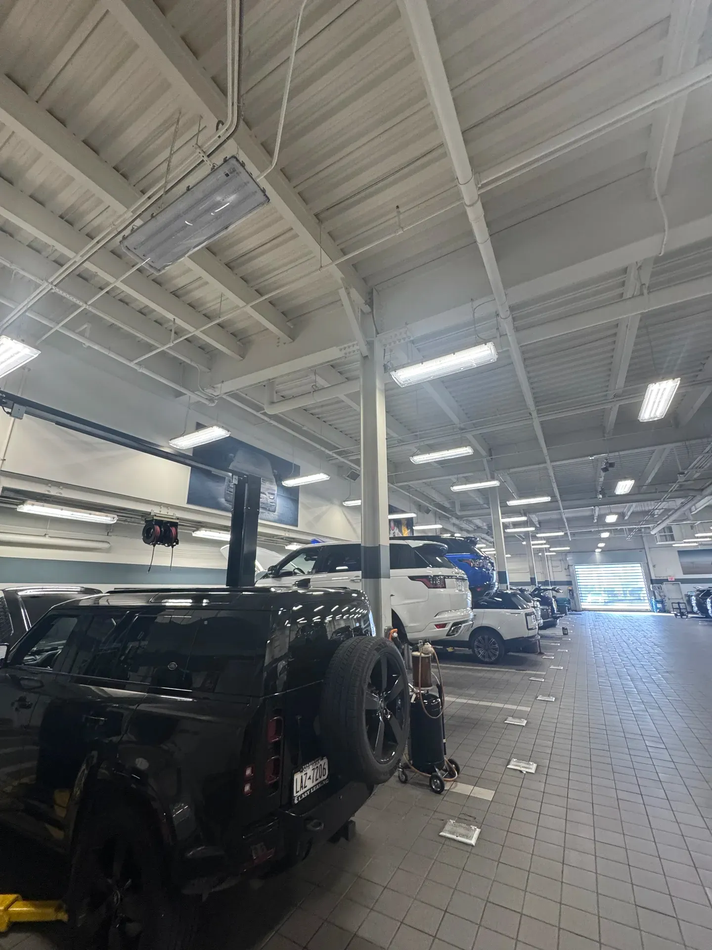 Commercial warehouse lighting installation
